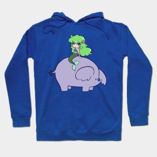 Mermaid and Elephant Hoodie